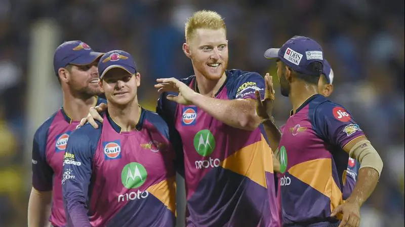 match between australia and england-ben stokes and steve smith in rajasthan royal jersey in ipl