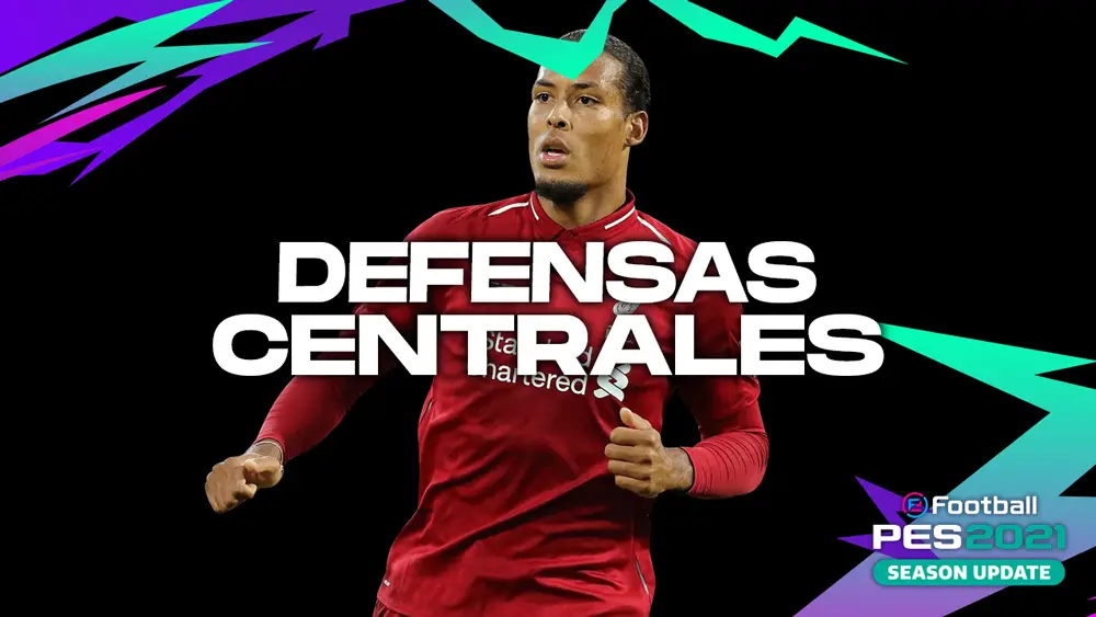 pes 2021 best defenders- virgil van dijk in red liverpool jersey with pes logo